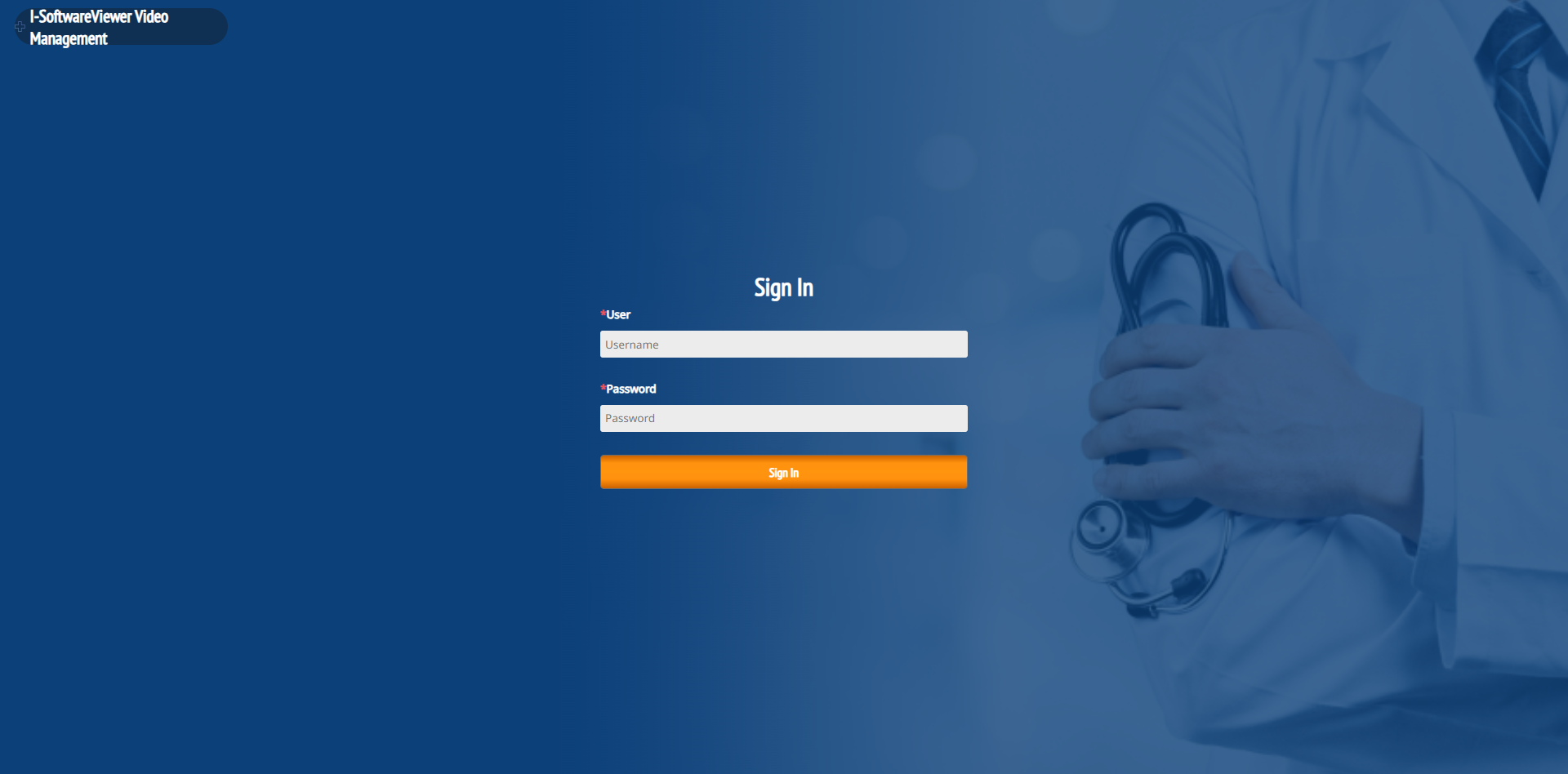 login page